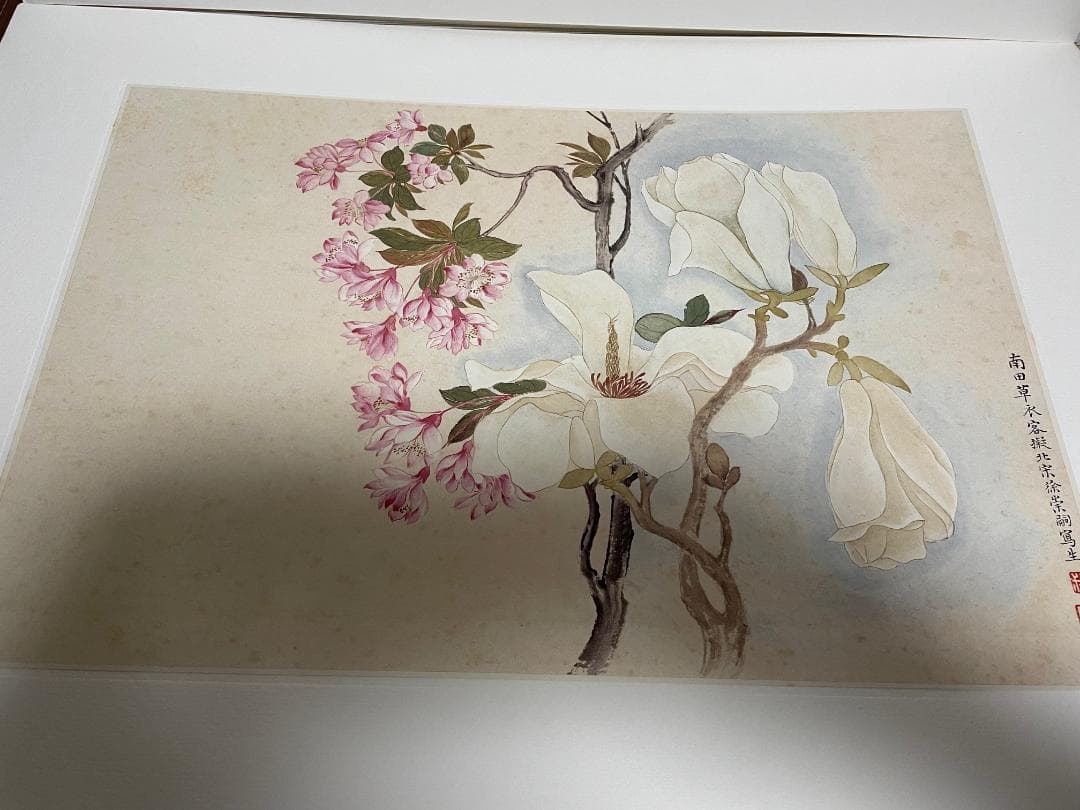 【超大型本】 複製画集 「清惲壽平王翬 花卉山水合册」 故宮博物院