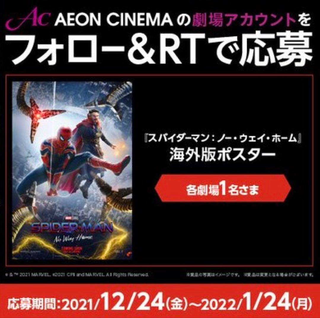【非売品】スパイダーマンノーウェイホーム海外版/劇場用　両面ポスター