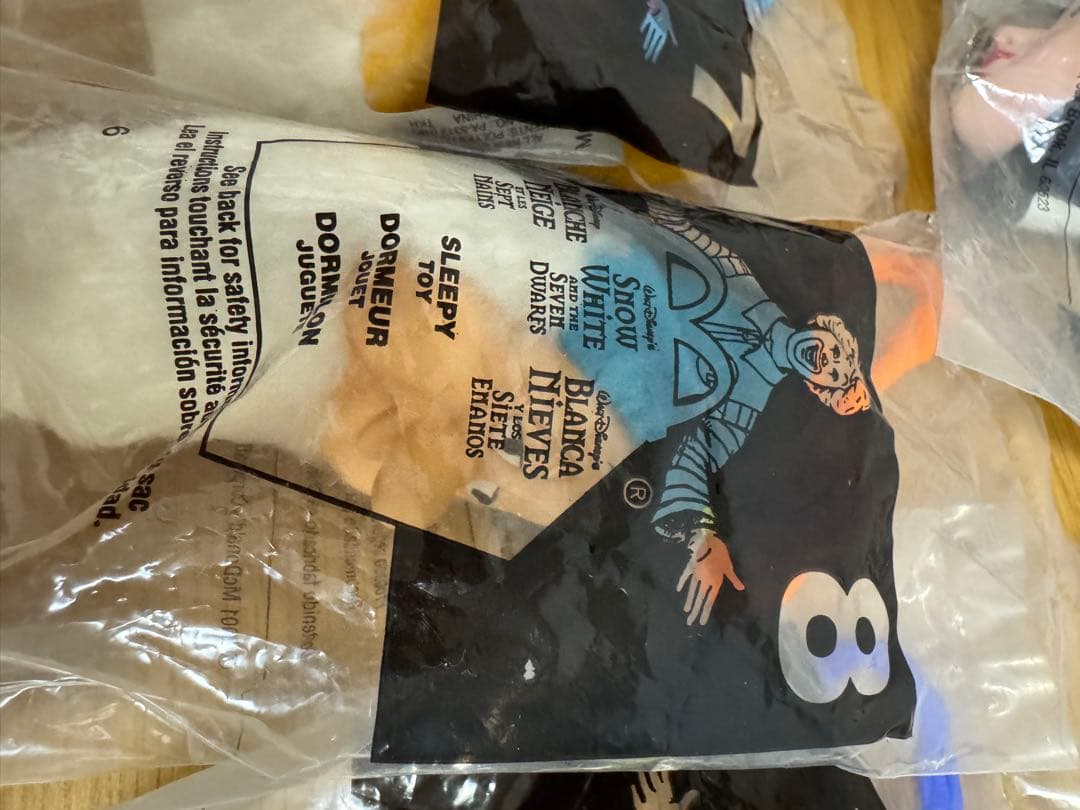 アメリカ マクドナルド ミールトイ 白雪姫 七人の小人 コンプリートセット