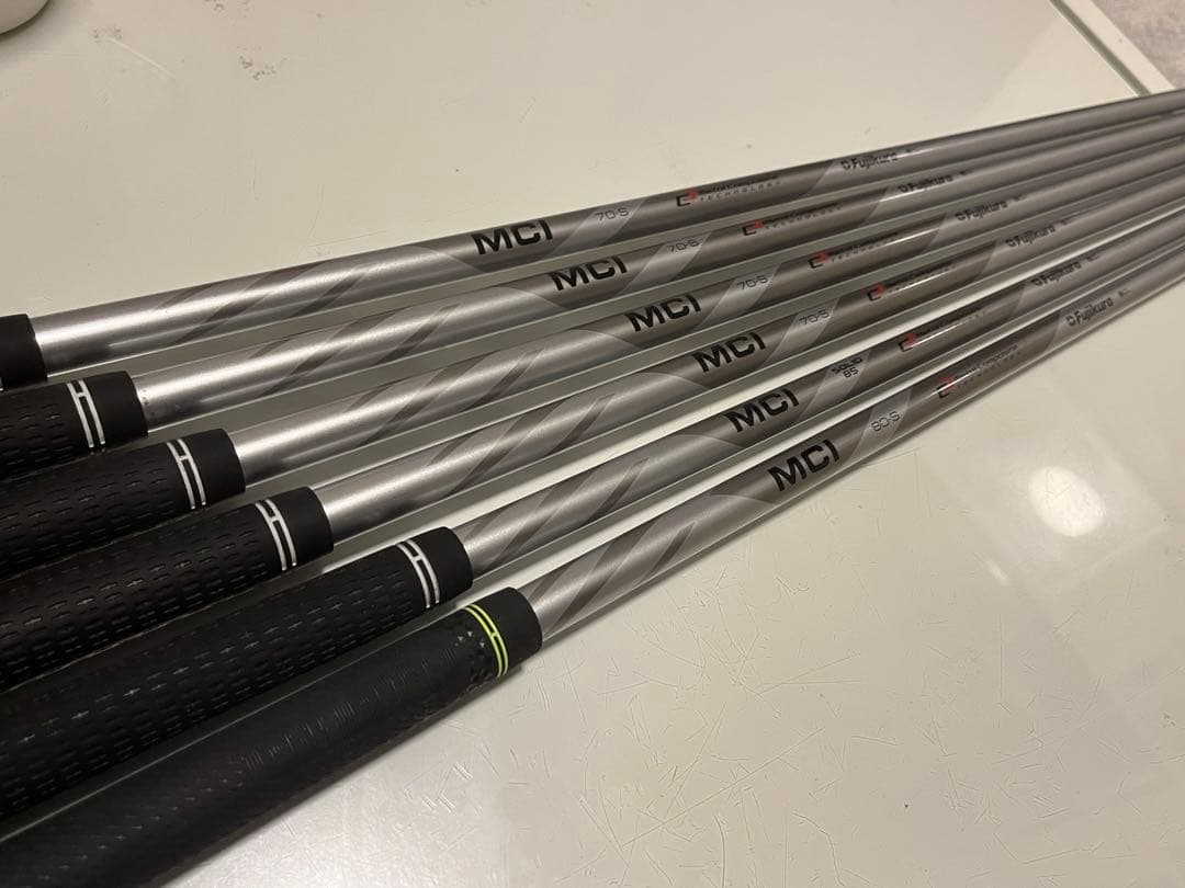 フジクラ MCI 70-S 7〜Pウェッジ用80S、SOLID 85シャフト7本