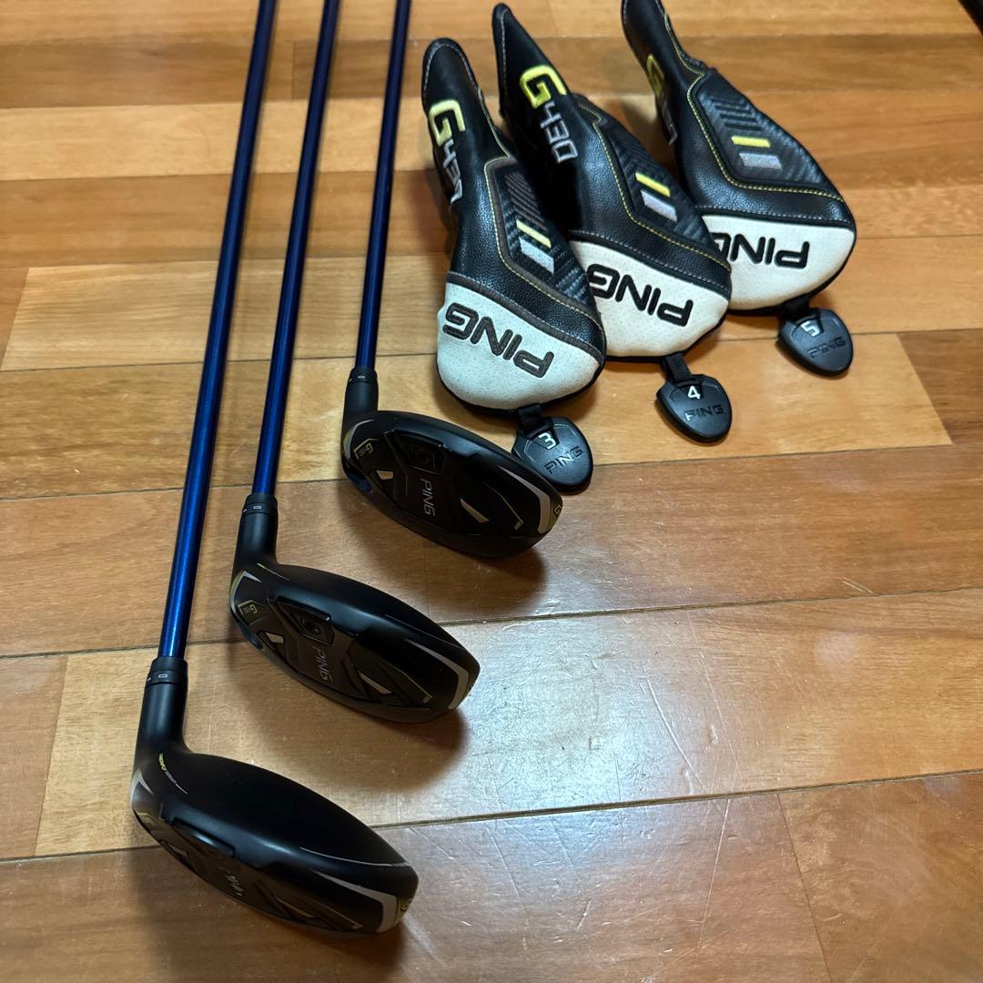 ピンg430 UT 3.4.5.グラファイトデザイン HY85s イオミック黒