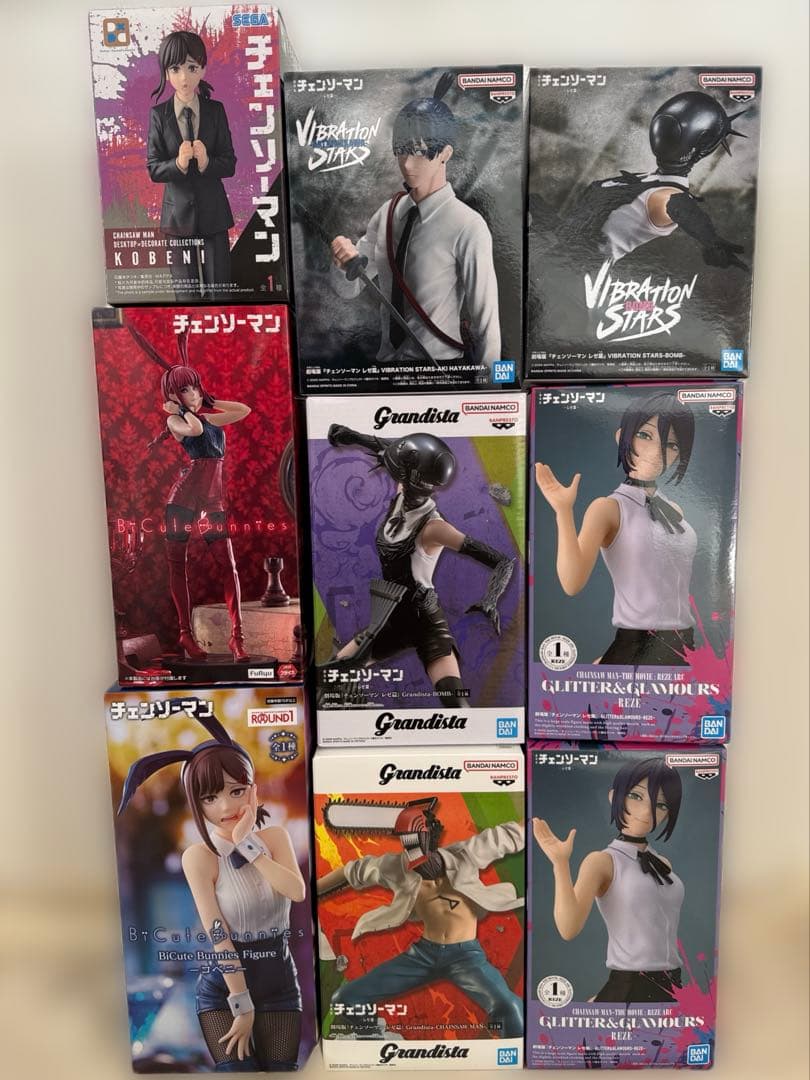 チェンソーマン　プライズフィギュアまとめ売り　9点セット　最新ボム　レゼ　他