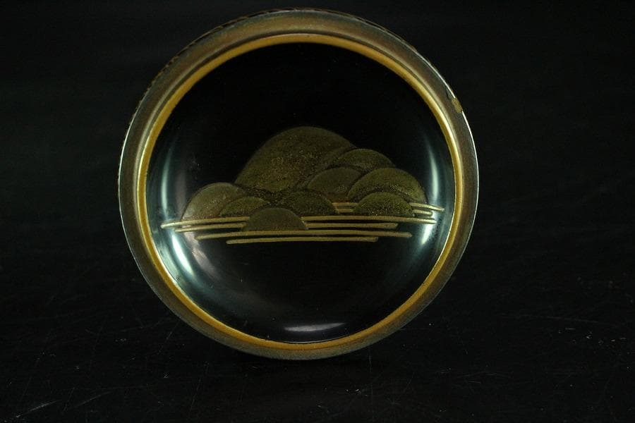 茶道具 長野横笛 月秋草蒔絵 武蔵野 茶器 共箱(K-YC367)