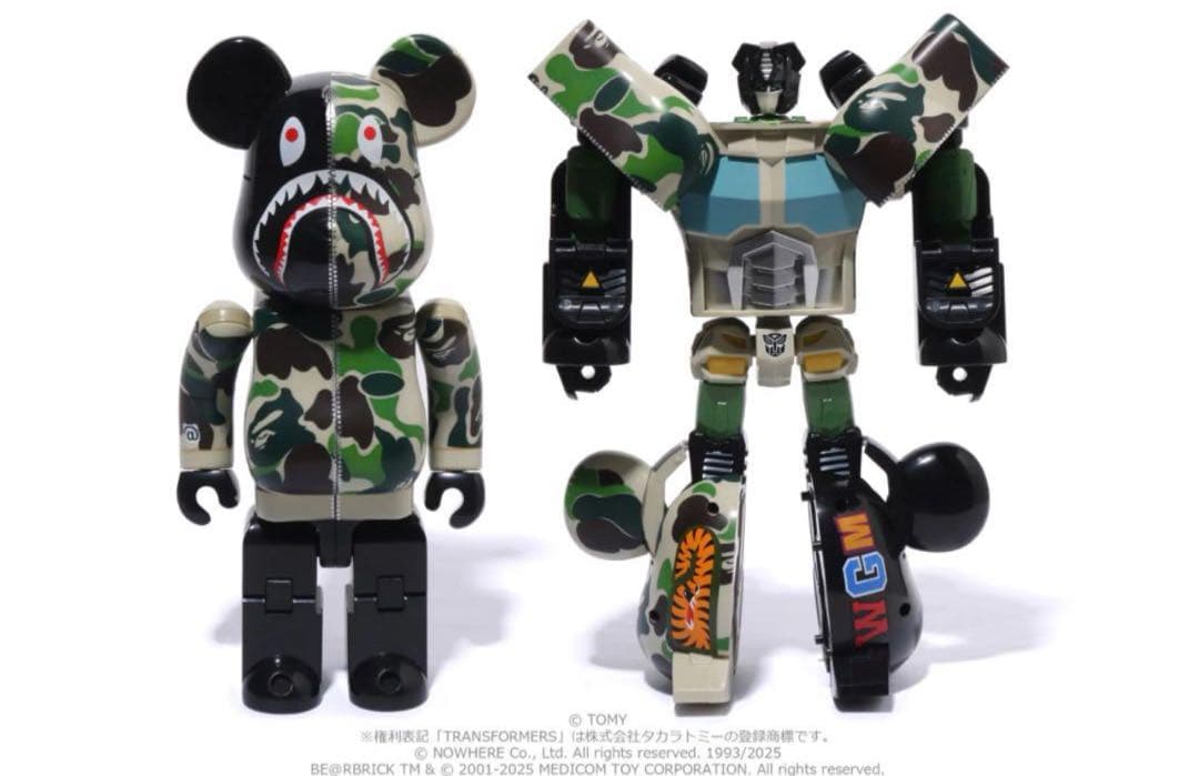 BAPE® X TRANSFORMERS X BE@RBRICK CAMO