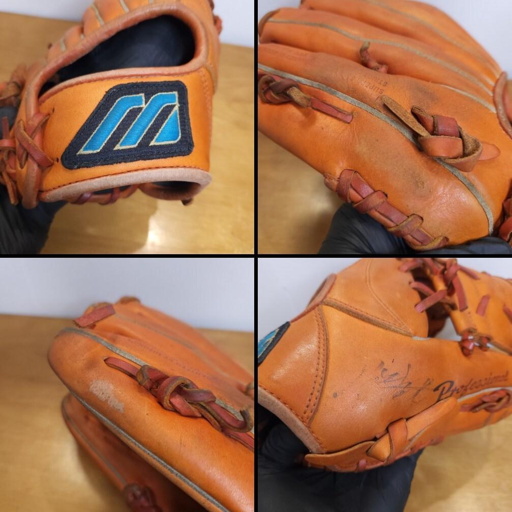 ミズノ 仁志敏久モデル 巨人 Mマークラベル 激レア 内野用 軟式グローブ