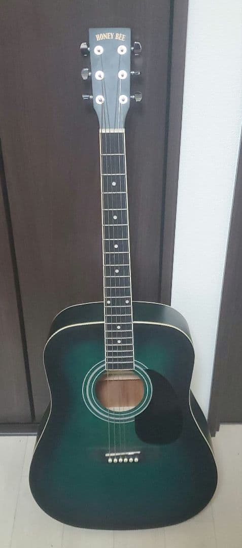 アコースティックギター グラデーショングリーン