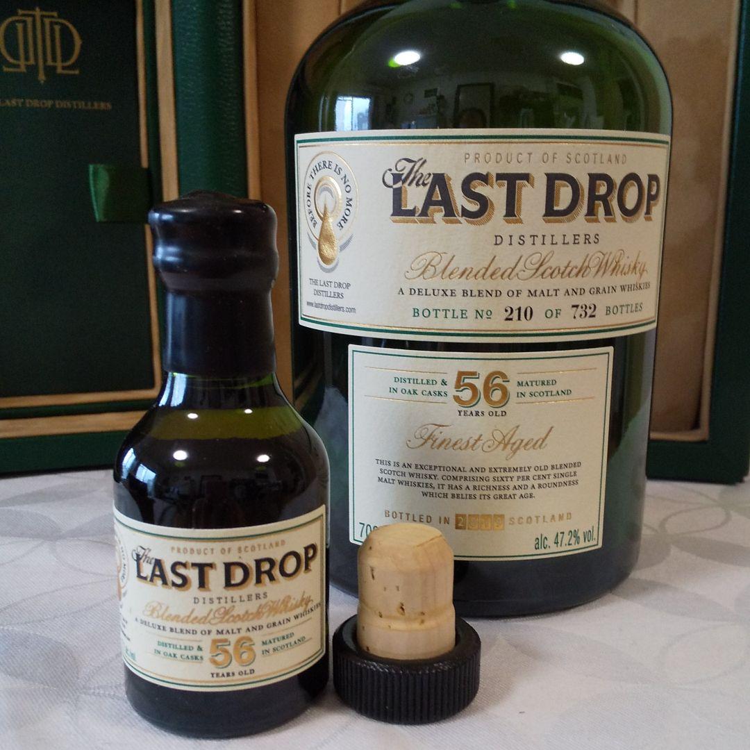 ウィスキーザ・ラスト・ドロップ５６年７００ml空瓶５０ml未開栓1本本革化粧箱付