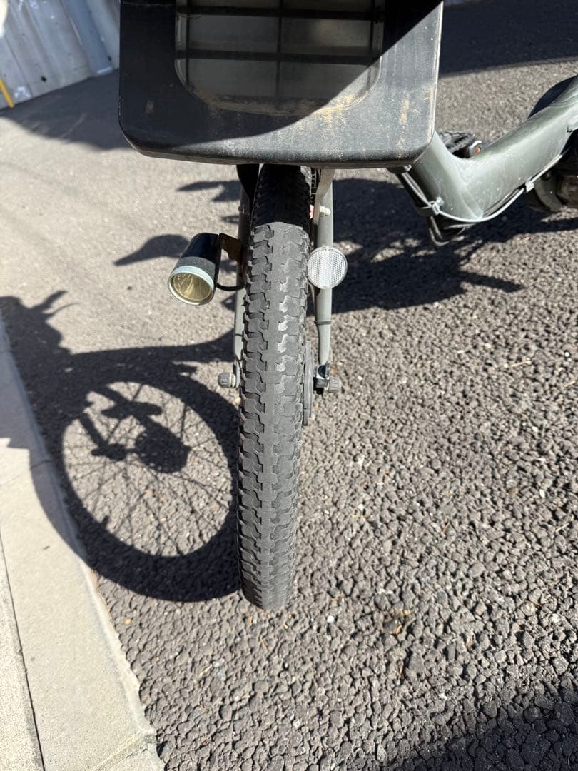 電動アシスト自転車 チャイルドシート付き グレー