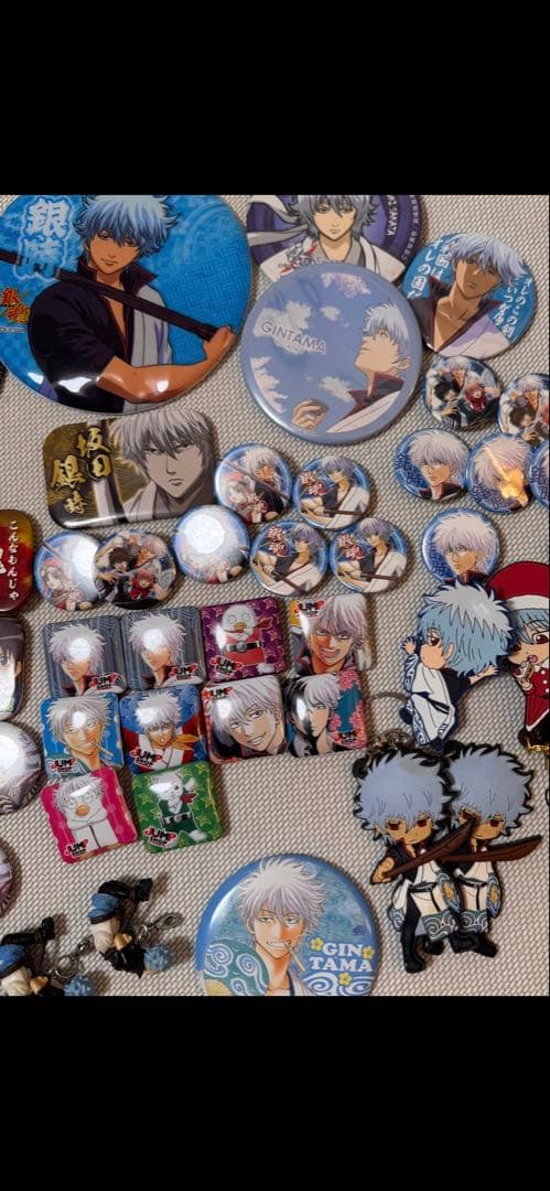 銀さん　銀魂 万事屋セット バッジ・