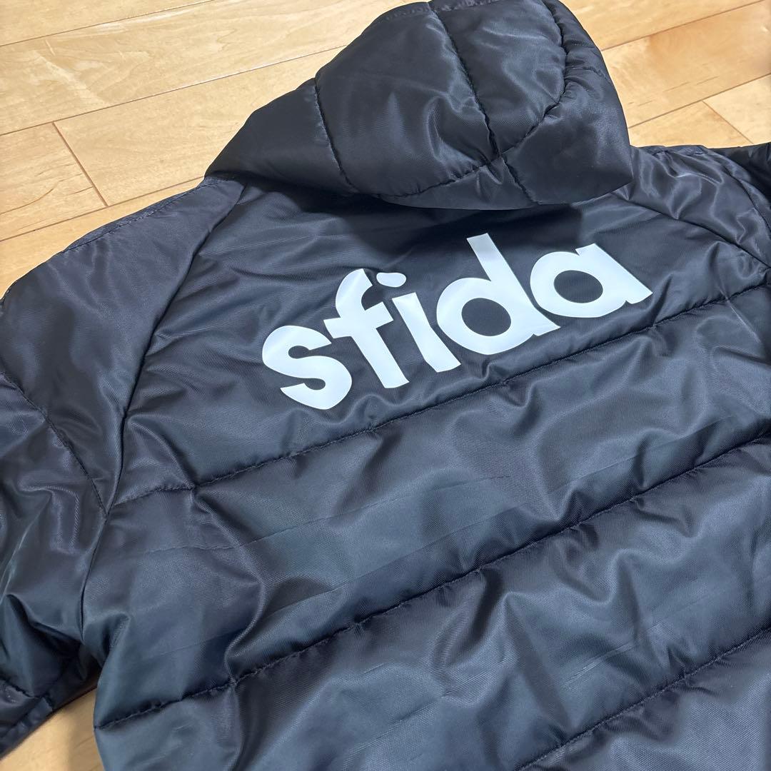 新品　スフィーダ　ベンチコート　160 ブラック　サッカー　フットサル
