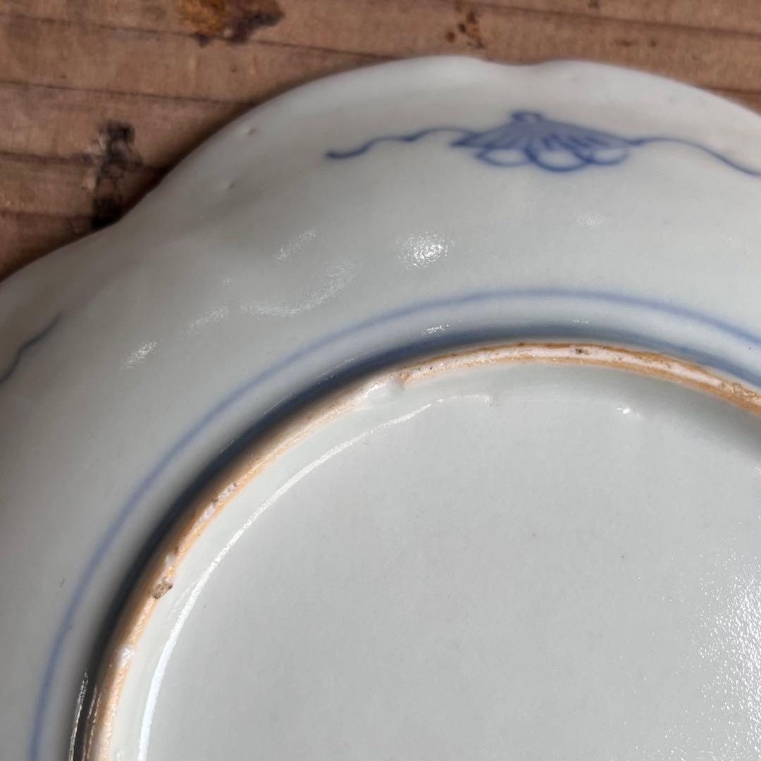 骨董　古伊万里　立雛　5寸皿　5客組