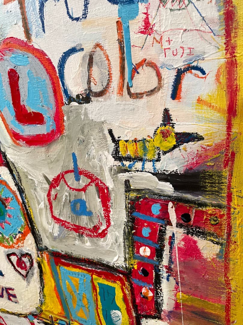 【真作】玉川宗則「Bread！」2016年 アクリル 直筆サイン入り 一点物