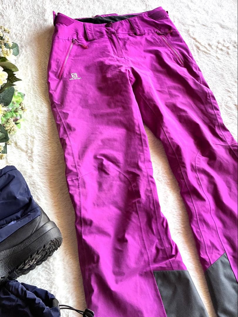 ✨サロモン✨極美品✨SALOMON スキー スノボーウェア　パンツ単品✨ピンクM
