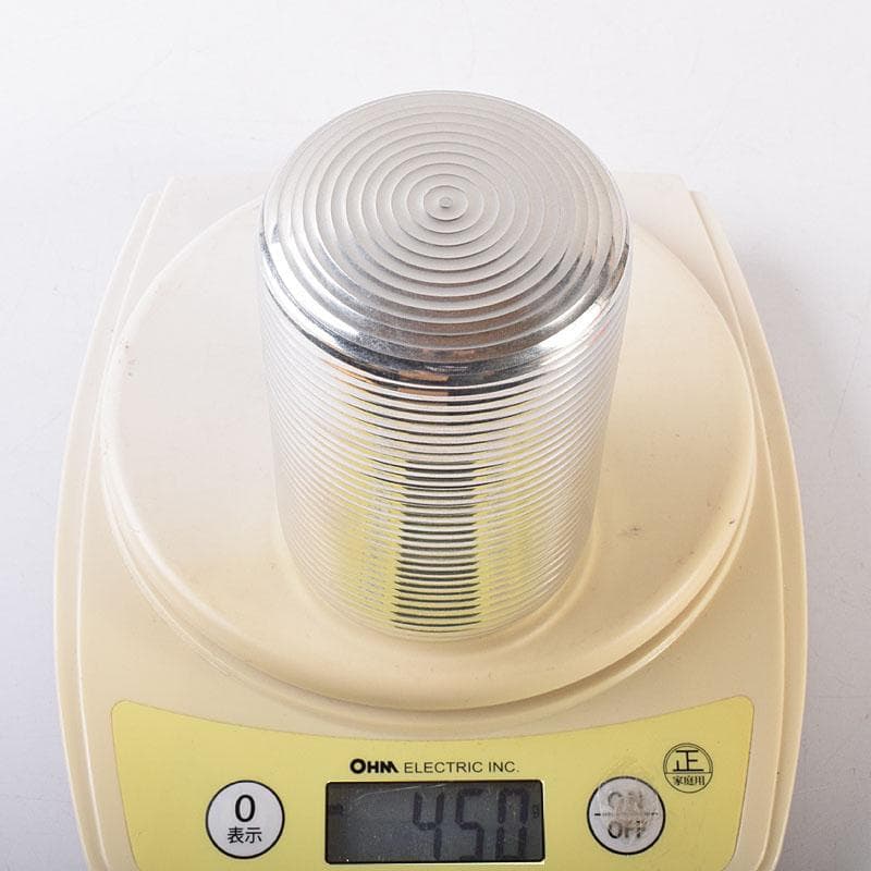 煎茶道具　錫半造　本錫　茶壷　茶心壷　約450ｇ　共箱　V　R8615