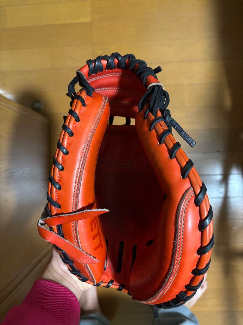 ZETTプロステータス 硬式 キャッチャーミット フルオーダー キップ 中村悠平