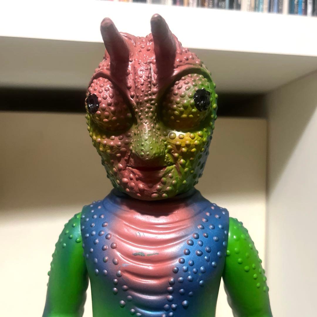 旧バンダイ製 死神カメレオン キングサイズ 美品 ソフビ フィギュア 怪人