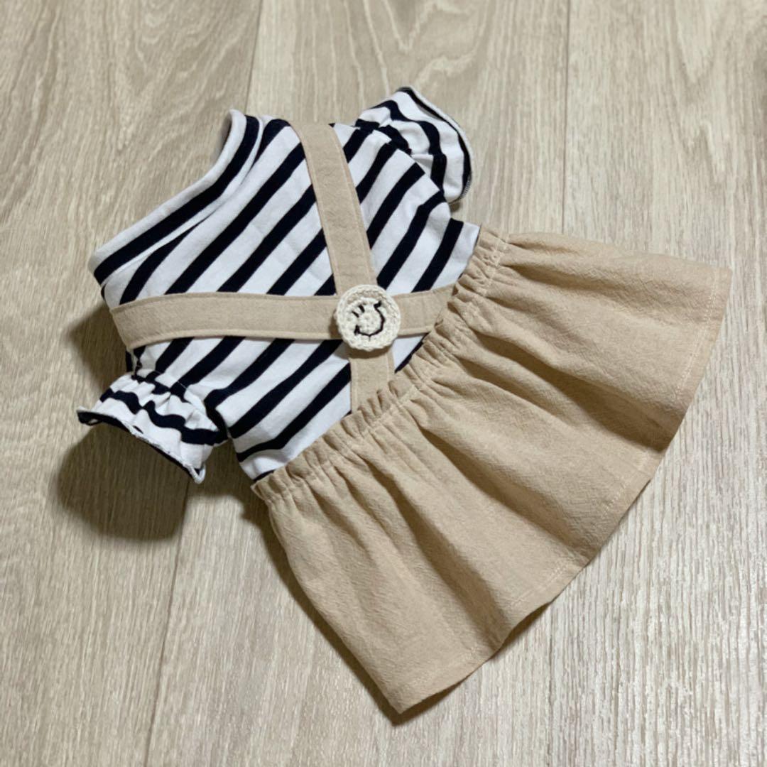 犬服⭐︎ハンドメイド♡ボーダーワンピース