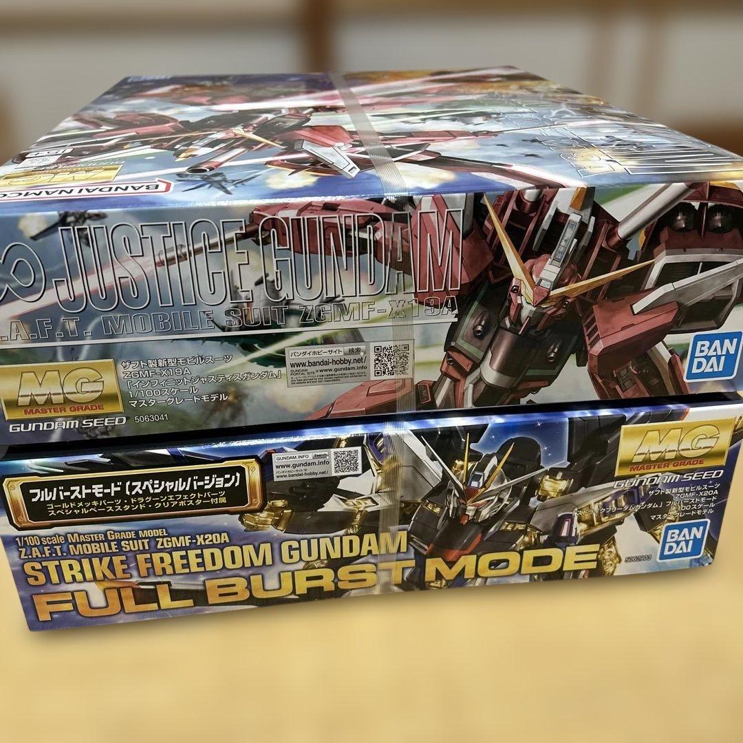 霧*子様 MG ストライクフリーダムガンダム & ♾️ジャスティスガンダム セッ