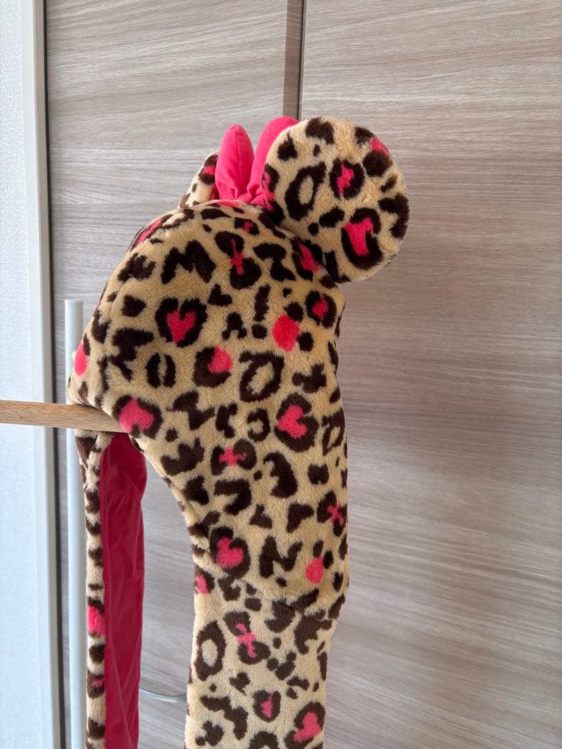 ミニー・マウス ヒョウ柄フリースキャップ