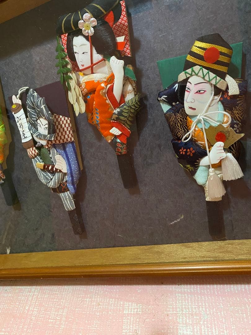 押絵羽子板10体セット　日本の伝統的な人形羽子板　ヴィンテージ