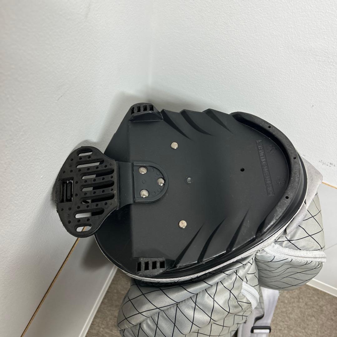 シルバー ダイヤモンドパターン ゴルフバッグ