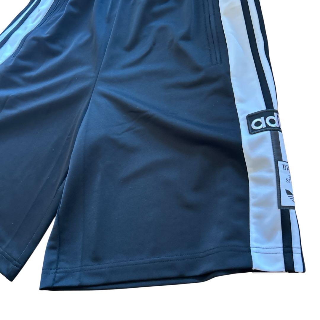 新品 アディダス アディブレイク ショーツ XL 黒 サイドボタン ハーフパンツ