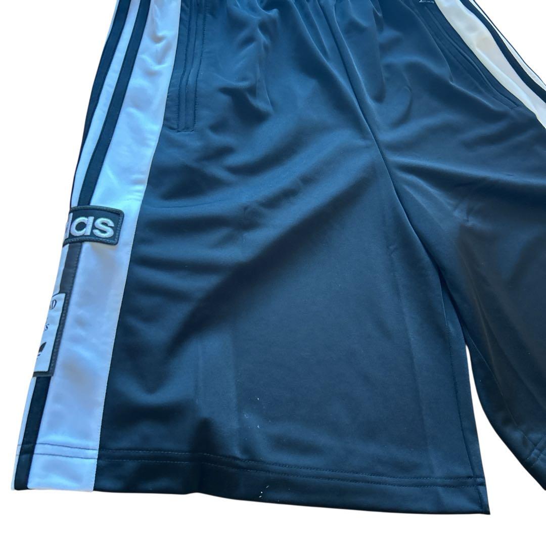 新品 アディダス アディブレイク ショーツ XL 黒 サイドボタン ハーフパンツ
