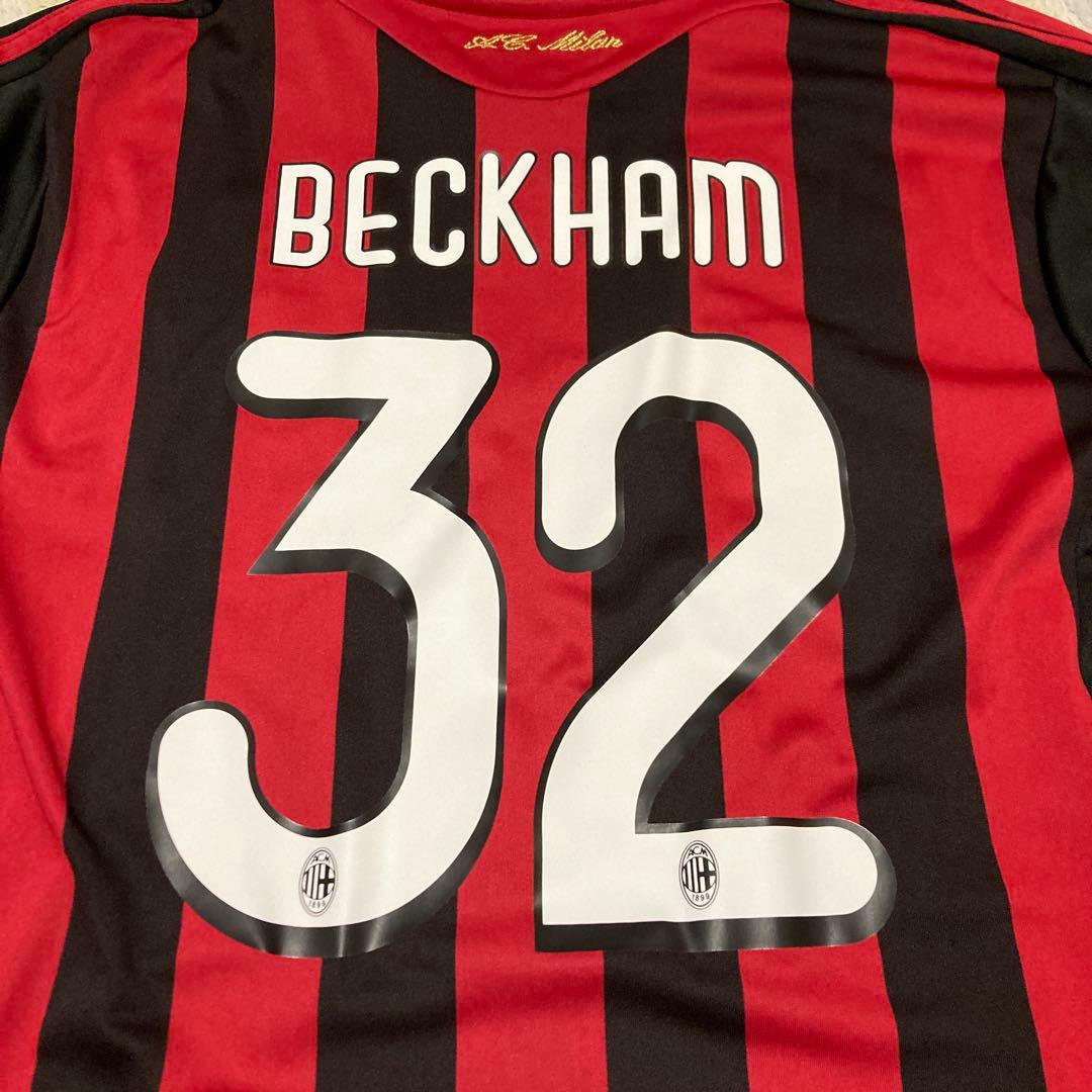 デビット・ベッカム　ユニフォーム　ACミラン サッカーユニフォーム長袖