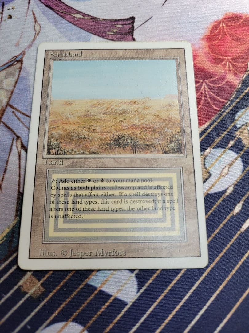 Scrubland　英語版　3ED　リバイズド　mtg