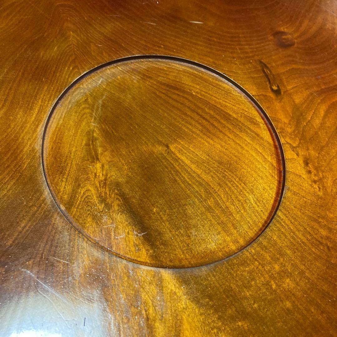 木製一枚板　コタツ板 ビンテージ希少82cm