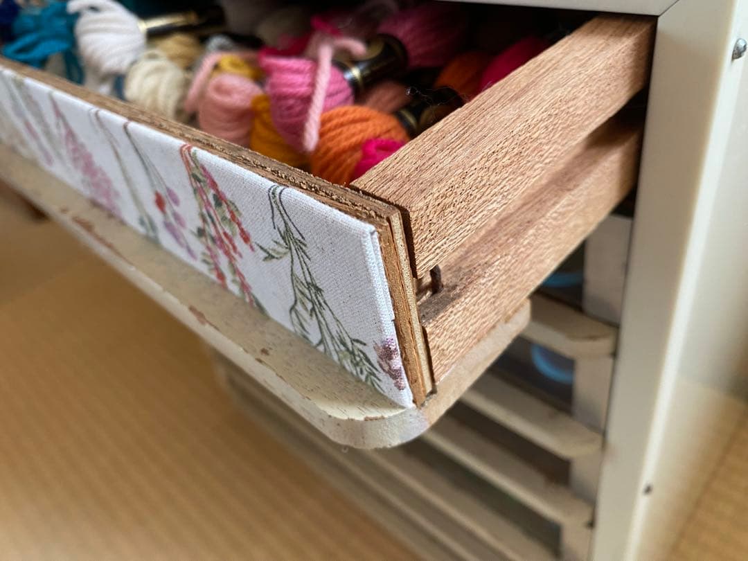 糸ケース　糸収納　古道具　アンティーク　昭和レトロ