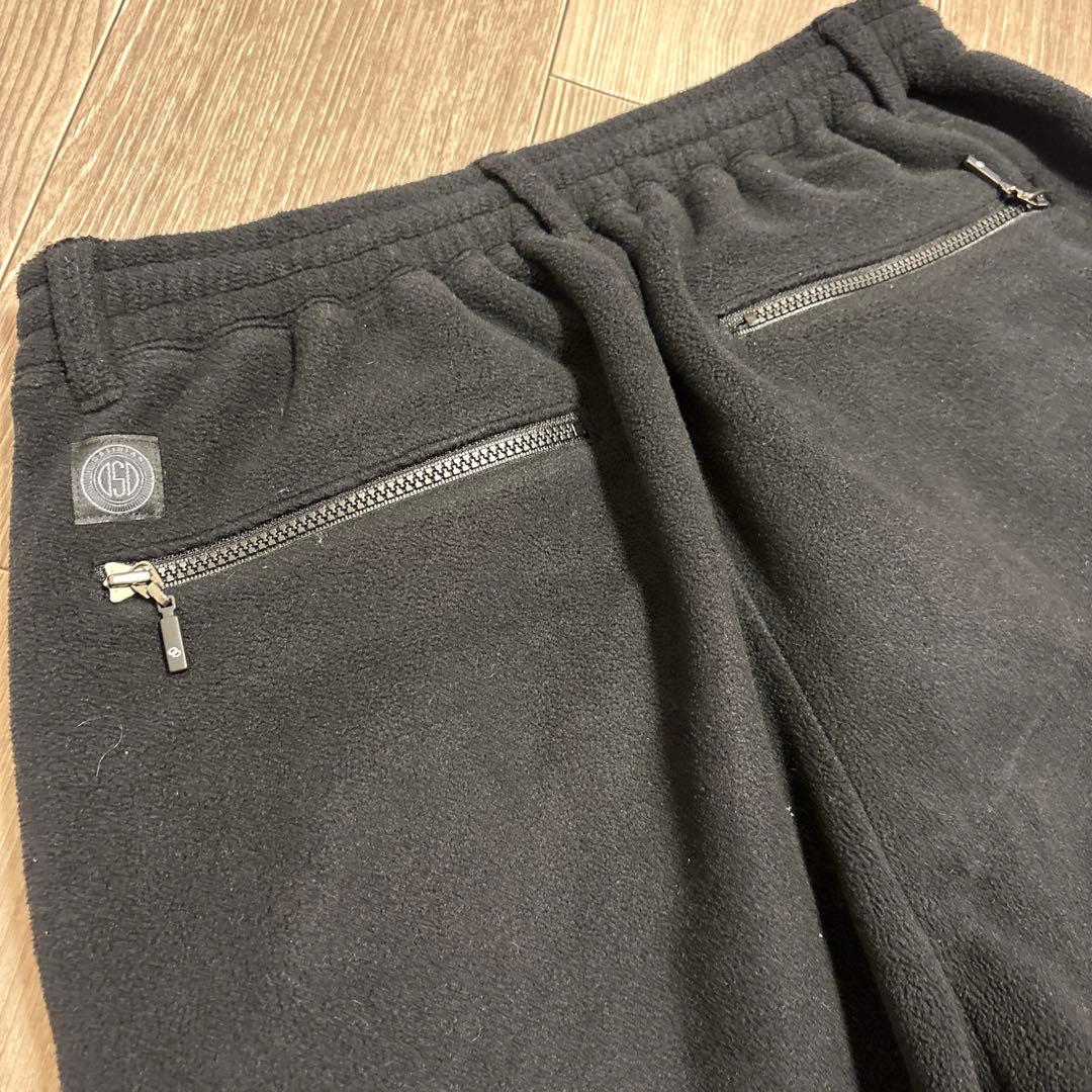 OBSIDIAN フリース スイッチング パンツ M BLACK ゴルフウェア