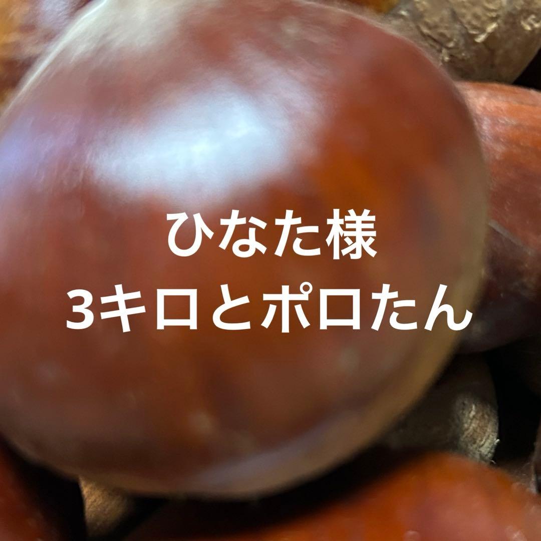 ひなた様　生栗とポロたん 3キロずつ。