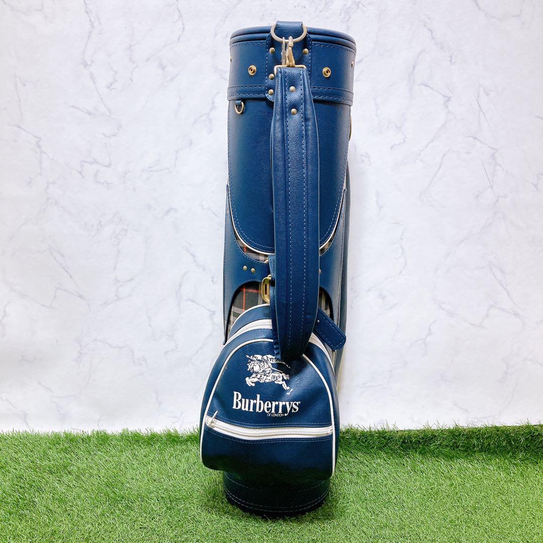 M Burberrys バーバリー　キャディバッグ　ネイビー　クラブケース
