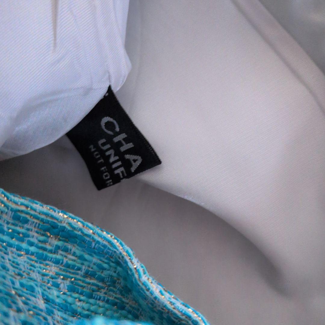 CHANEL CCロゴ トートバッグ 青