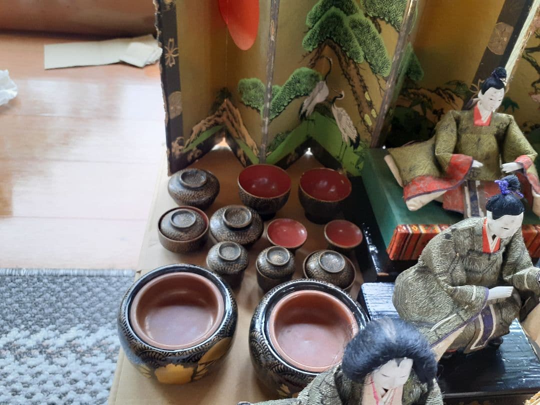 昭和初期のレトロ雛人形セット　ひな人形　人形