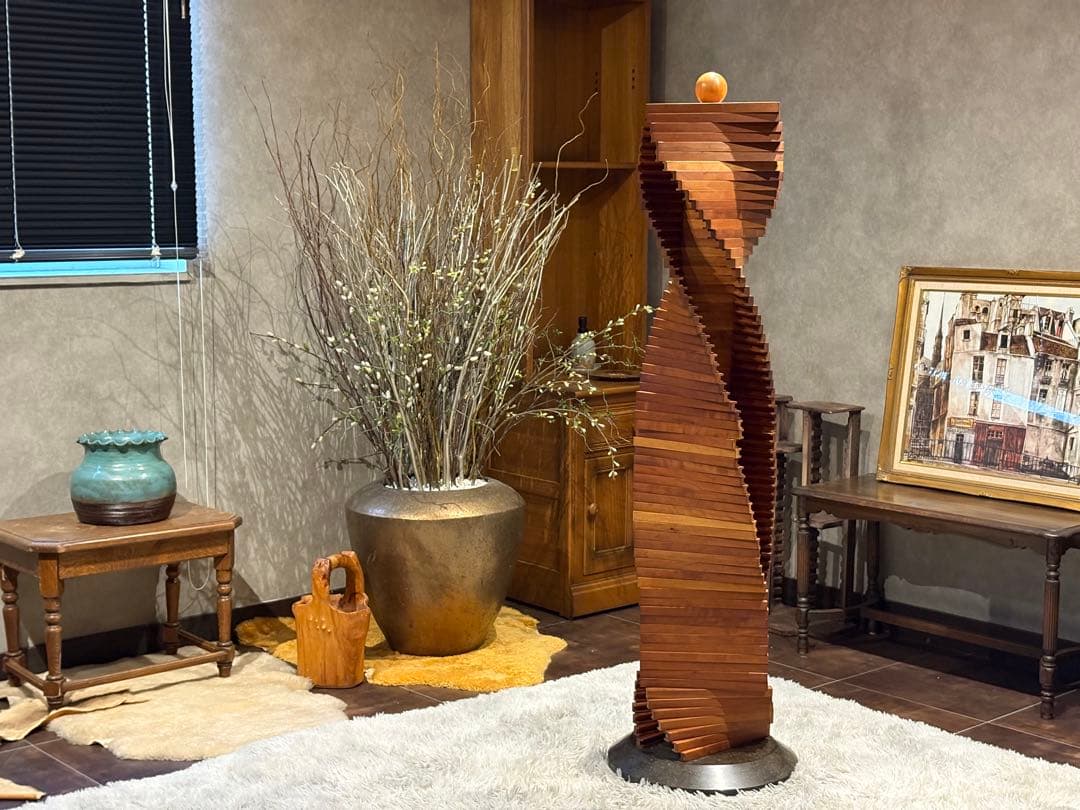 ① Jonny B 回転式CDラック　コレクションケース　ウォールナット　RZ