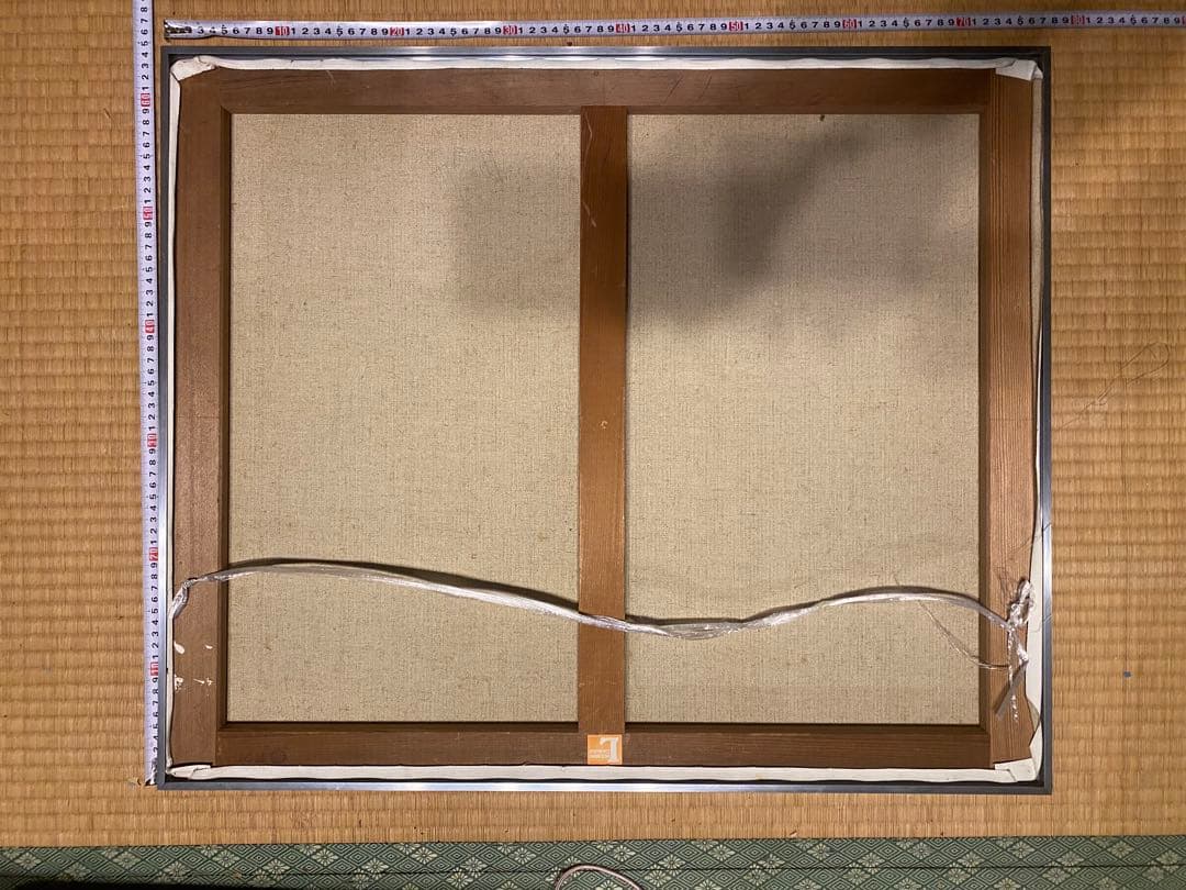 油彩 現代アート 女性と風景 約63x75cm - 作: M.Funayama