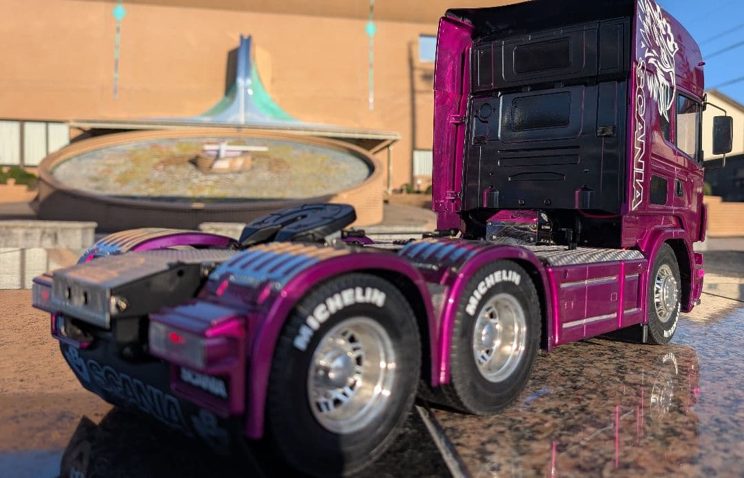 1/14 スカニア フルオペ カメラ付 タミヤ トレーラー ビッグトラック