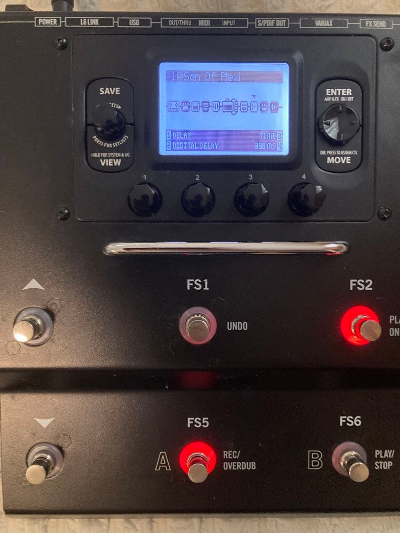 LINE6 POD HD500X マルチエフェクター＆専用ケース