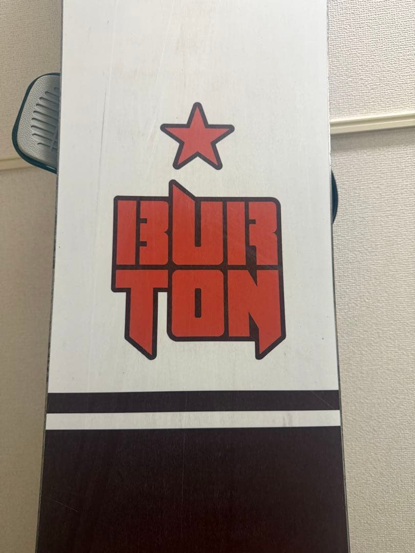 BURTON スノーボード レッド/ホワイト 156