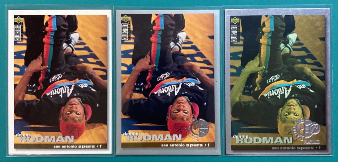 Dennis Rodman 1995 collectors choice 3種