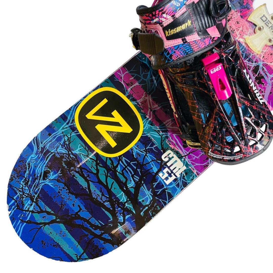 【くー】スノーボードセット「PHANTOM×kissmark」153メンズ