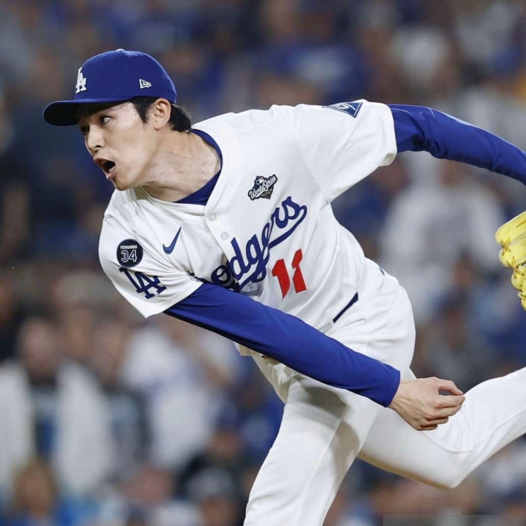 ドジャース 佐々木朗希 2025ワールドシリーズ NIKEユニフォーム 大谷翔平