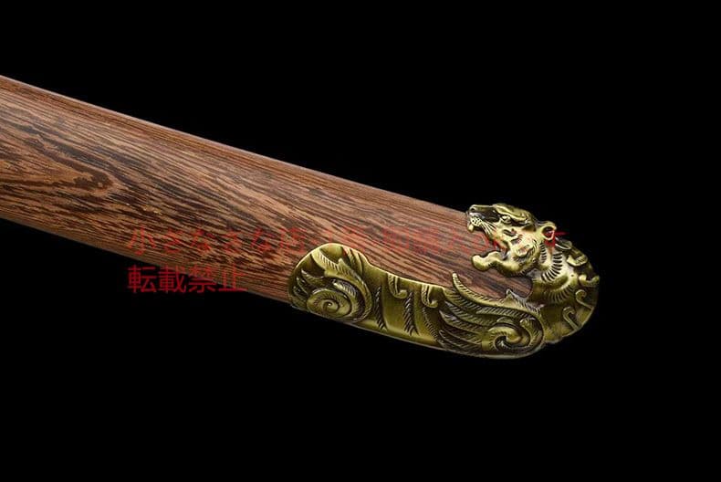 小龍虎  古兵器 武具 刀装具 日本刀 模造刀 一体マンガン鋼