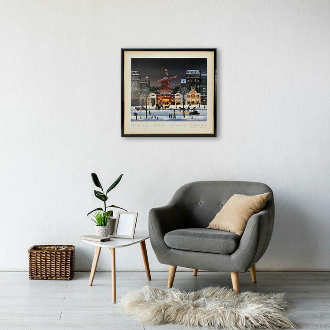 ミッシェル ドラクロワ「雪のムーランルージュ」 ポップアート インテリア