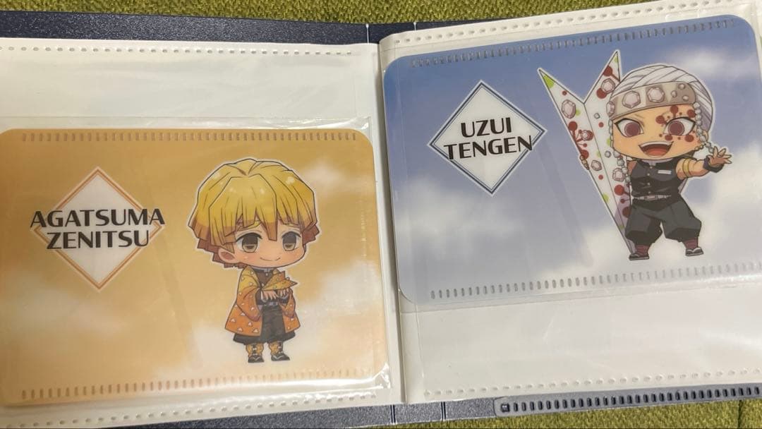 鬼滅の刃　成田アニメデッキ　パスケース　紙飛行機verフルコンプセット