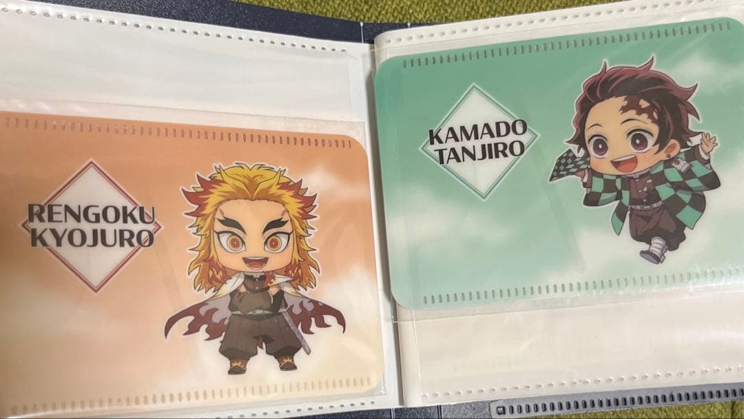 鬼滅の刃　成田アニメデッキ　パスケース　紙飛行機verフルコンプセット