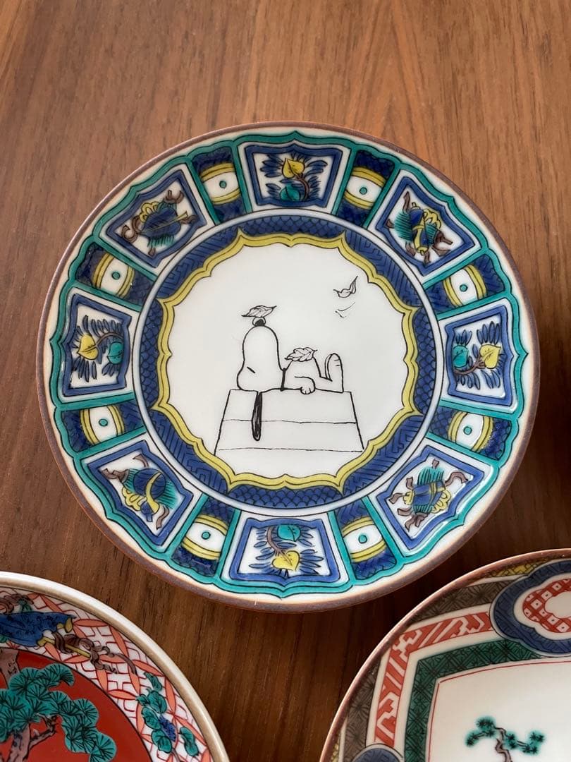 九谷焼　スヌーピー 小皿セット