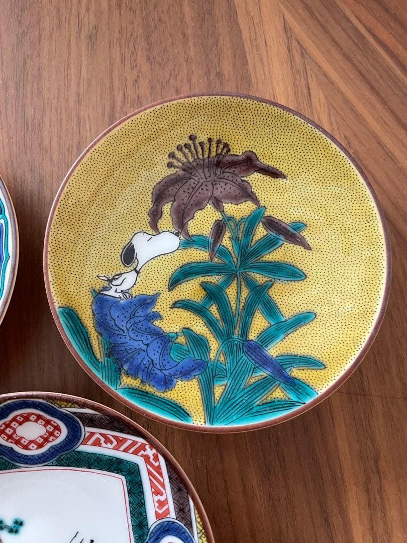 九谷焼　スヌーピー 小皿セット